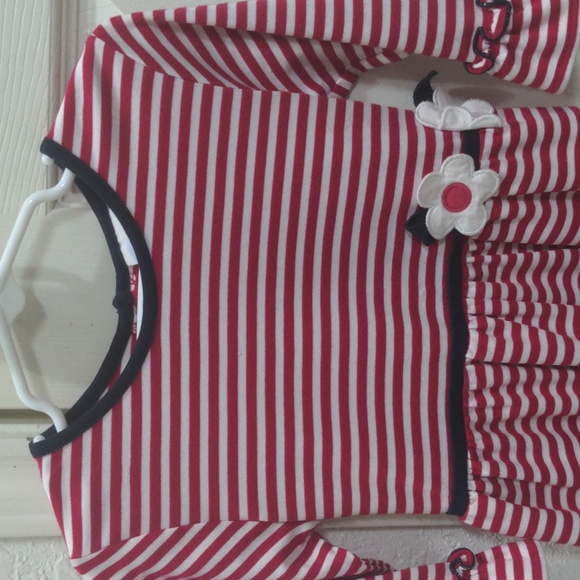 Florence Eiseman Girls Red& White Striped Dress. Size 4 T - Picture 2 of 6